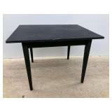 Black Painted Wooden Table