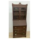 Secretary Desk with Display Hutch... has water damage