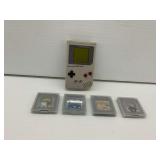 Nintendo Game Boy Handheld Console with 4 Games & Case