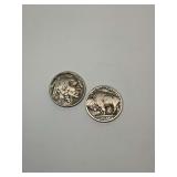 Two Buffalo Nickels