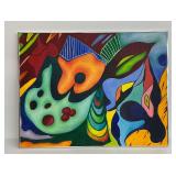Framed Abstract Art on Canvas