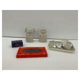 Asian Inspired Grouping - Tea Set, Abacus, Buddha Figural Mugs, and Meditation Balls