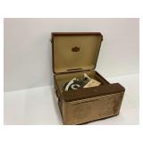 1950s RCA Victor Orthophonic High Fidelity Record Player... powers on