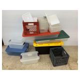 Storage Containers and Dairy Crates