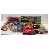 Large Lot of Board Games, Card Games, and More