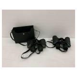 Pair of Binoculars with Carrying Case - Western Field and Tasco