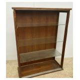 Wooden Display Cabinet with Glass Shelves... missing doors