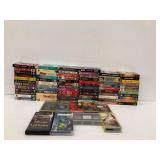 Collection of VHS Movies Including Titles Like Jurassic Park III, Harry Potter, and Saturday Night Live