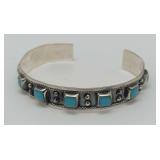 Sterling Silver Turquoise Bracelet