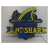 Land Shark Lager Neon Sign, does not light completely