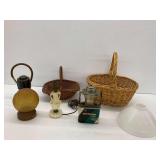 Lamps, Lantern, Wicker Baskets