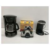 Mr. Coffee Coffee Maker, Kitchen Collection Single Serve Coffee Maker, and Presto EverSharp Electric Knife Sharpener Bundle