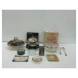 Silverplated Salad Bowl, Serving Dishes, and Ashtrays Incl. Reddy Kilowatt