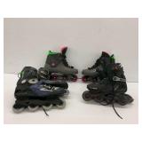 Three Pairs of Roller Blades