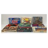 Board Games: Spider-Man, Six Million Dollar Man, Happy Days, Solarquest, Acquire, Empire Builder and Rummy Royal