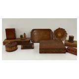 Wooden Items: Boxes, Trays, and Decorative Pieces