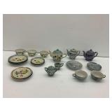 Vintage Porcelain Lusterware Tea Set Assortment