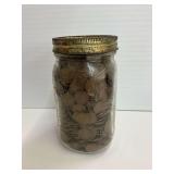 Jar of Wheat Pennies