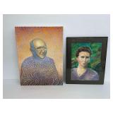 Pair of Portrait Art Pieces