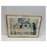 Corinne Hartley Ballet Dancer Print with Frame