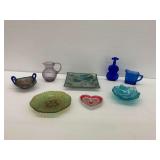 Fenton Persian Medallion Carnival Glass Sweets Dish and Other Glassware