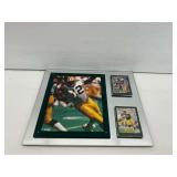 Reggie White Autographed Photograph with Trading Cards