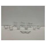 Clear Glass Creamer and Sugar Group