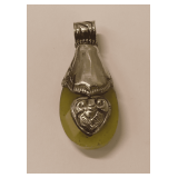 Tibetan Silver and Faceted Gemstone Pendant