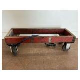 Wooden Dolly with Wheels