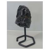 Obsidian Specimen with Stand