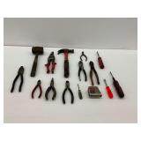 Hammers, Pliers, Screwdrivers and a Tape Measure