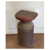 Milk Can with Attached Seat