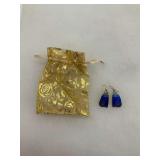 Laurel Burch Olivia Cat Earrings with Bag