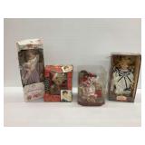 Porcelain Dolls and Plush Bear