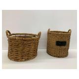 Two Woven Baskets