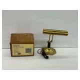 Polished Brass Finish Pendant Fixture and Brass Desk Lamp... works