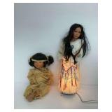 Two Native American Style Dolls