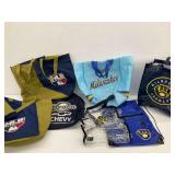 Milwaukee Brewers Themed Tote and Drawstring Bag Group