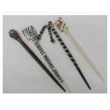 Decorative Bone Hair Pins