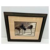 Black and White Palm Tree Photo Print