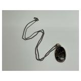 Necklace with Sterling Silver Pilbara Jasper Pendant