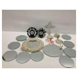 Various Display Mirrors and Decorative Hooks