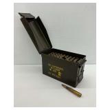 Ammunition Box with 50 Caliber Cartridges