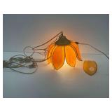 Floral Design Plastic Hanging Lamp... works