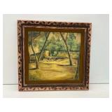 Framed Landscape Painting Signed A. Possolini