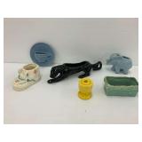 Ceramic Planter Group with Assorted Designs