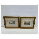 Pair of Framed River Landscape Prints