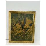 Framed and Signed Floral Artwork