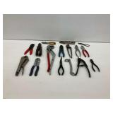 Various Hand Pliers and Wrenches