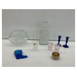 Glass Decanter with Other Glassware